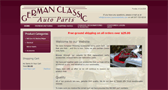 Desktop Screenshot of germanclassicautoparts.com